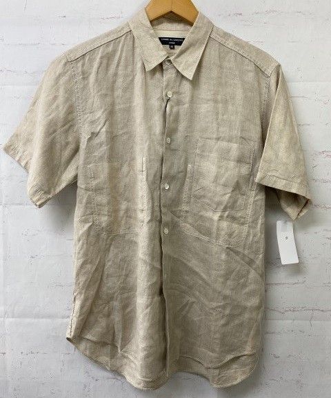 【中古】COMME des GARCON HOMME ｺﾑﾃﾞｷﾞｬﾙｿﾝｵﾑ 半袖襟ｼｬﾂ ﾍﾞｰｼﾞｭ M 991915605