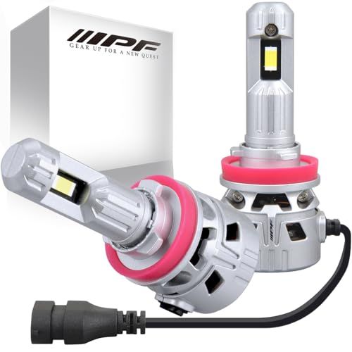 M's Basic by IPF ヘッドライト フォグランプ LED 車用 H8/H11 HB3/HB4 HIR2 兼用 シングル 10000lm ハイパワー 超ハイルーメン仕様Ver2 6000K ホワイト 12V24V兼用 2本入 新車検 02860193