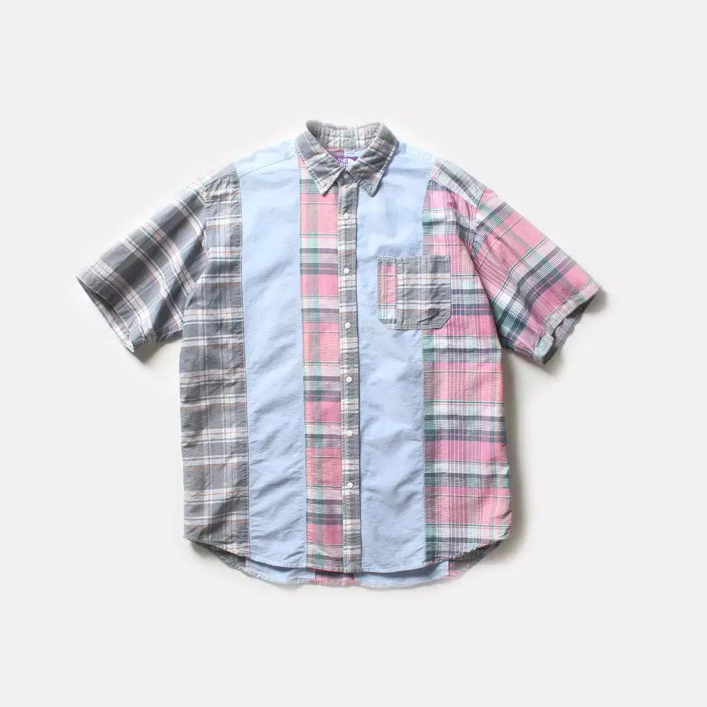 THE NORTH FACE ザノースフェイス パープルラベル パッチワークシャツ_2780