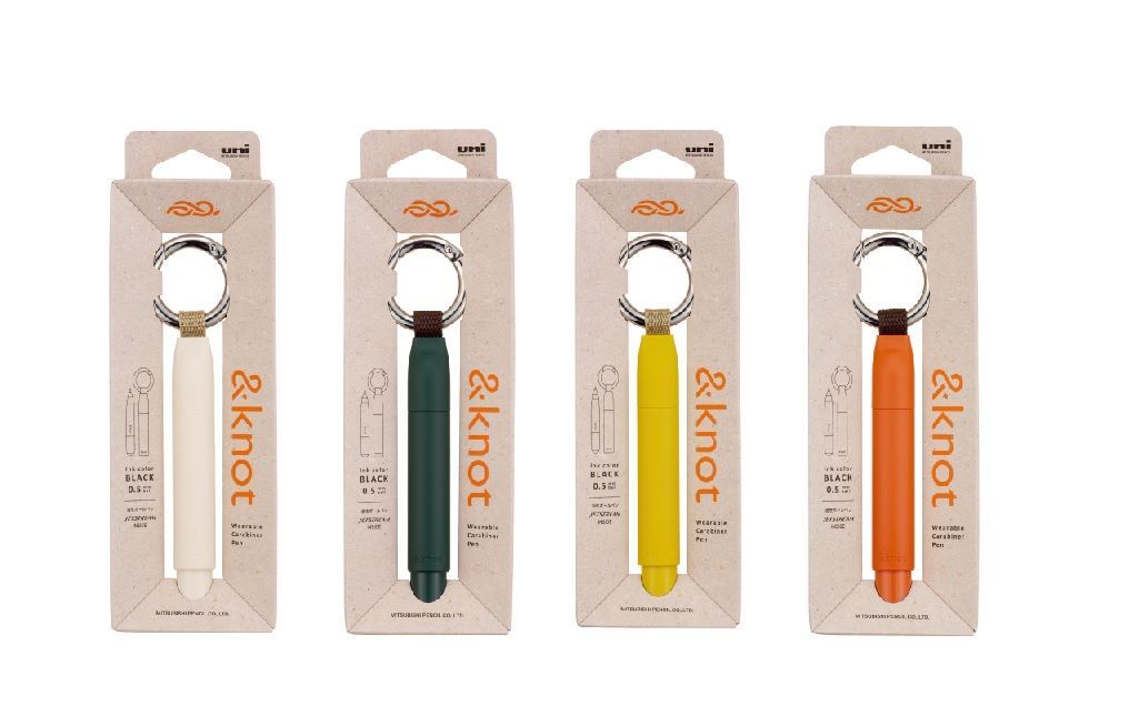 knot ボールペン ジェットストリーム 4色セット &knot カラビナ付き