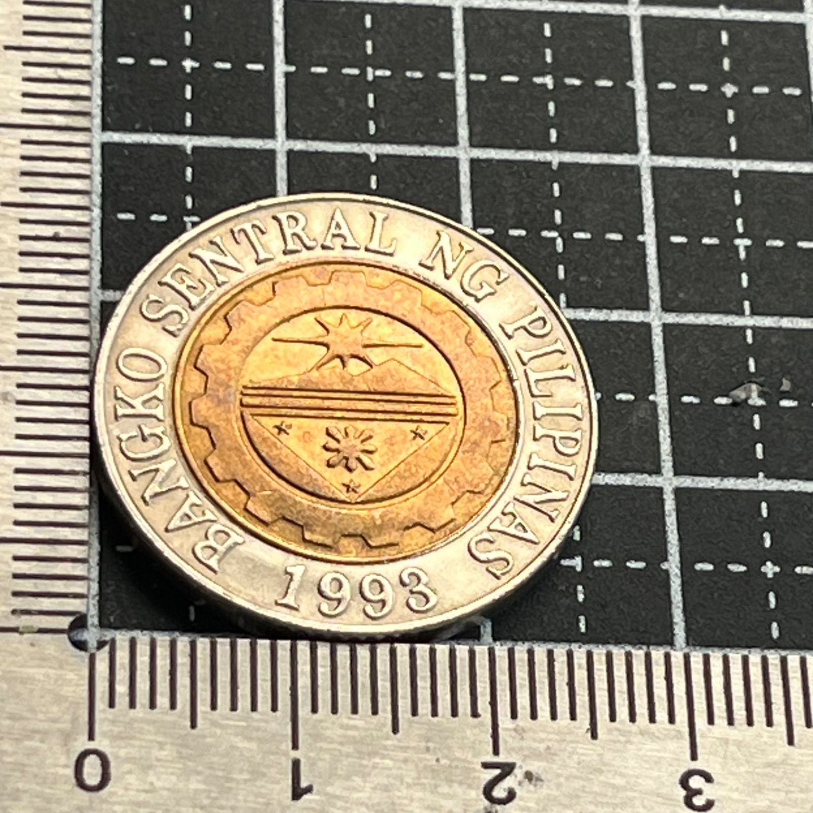 古銭】2003年 フィリピン 10ピソ バイメタルコイン 未使用級 マビニ