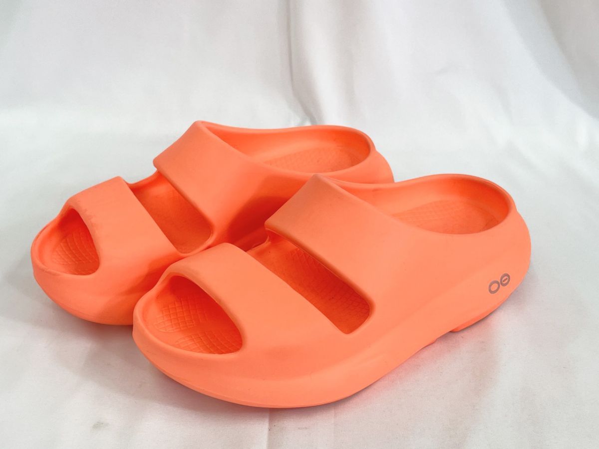 OOFOS ウーフォス OOyea リカバリー サンダル size37(23.5)/オレンジ ■◆◎レディース