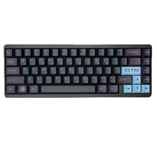 MechkeysVARMILOMuse65有線キーボード、磁気スイッチ付き、0.02MMまでの高速トリガー、完全CNCメタルケースとUVミラーガラスバ