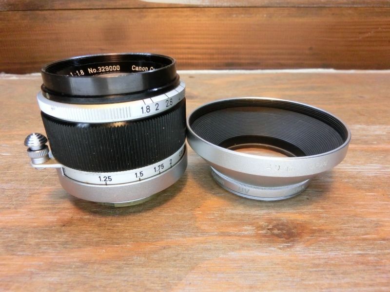 6001 Canon LENS 50mm 1.8 ライカ L39マウント Lマウント 標準レンズ オールドレンズ