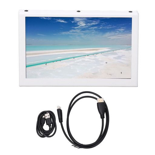 5インチIPSHD小型モニター、800X480ミニLCDスクリーン、ポータブルディスプレイモニター、デュアル内蔵スピーカー、アルミニウム合金シェル