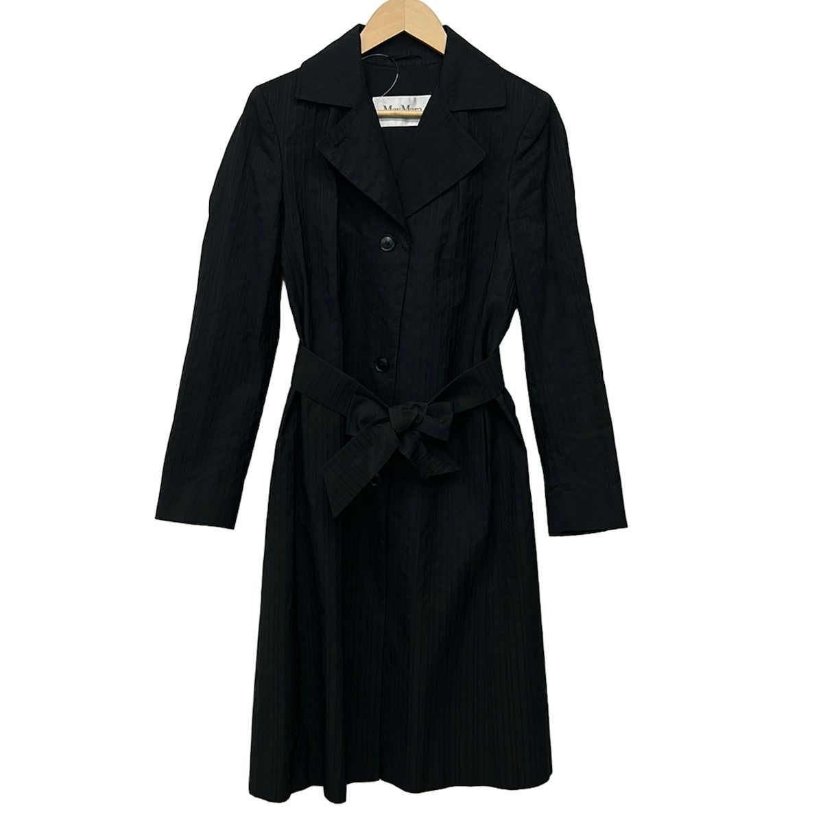 Max Mara(マックスマーラ) コート サイズ42 M レディース - 黒 長袖/春/秋