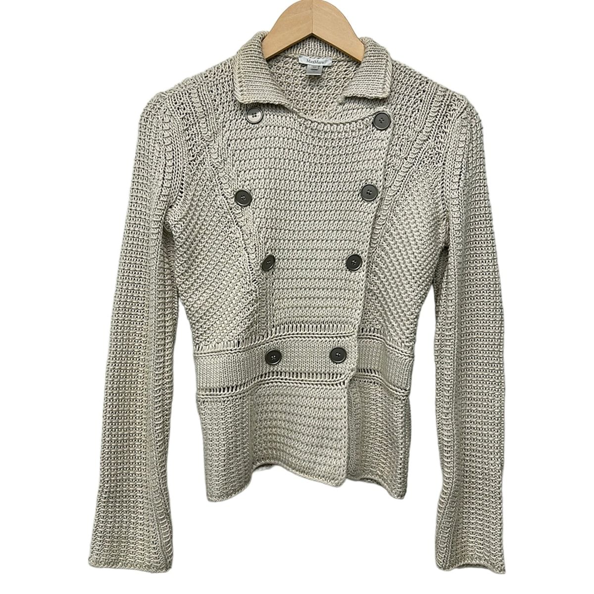 Max Mara(マックスマーラ) コート サイズM レディース - ベージュ 長袖/ショート丈/春/秋