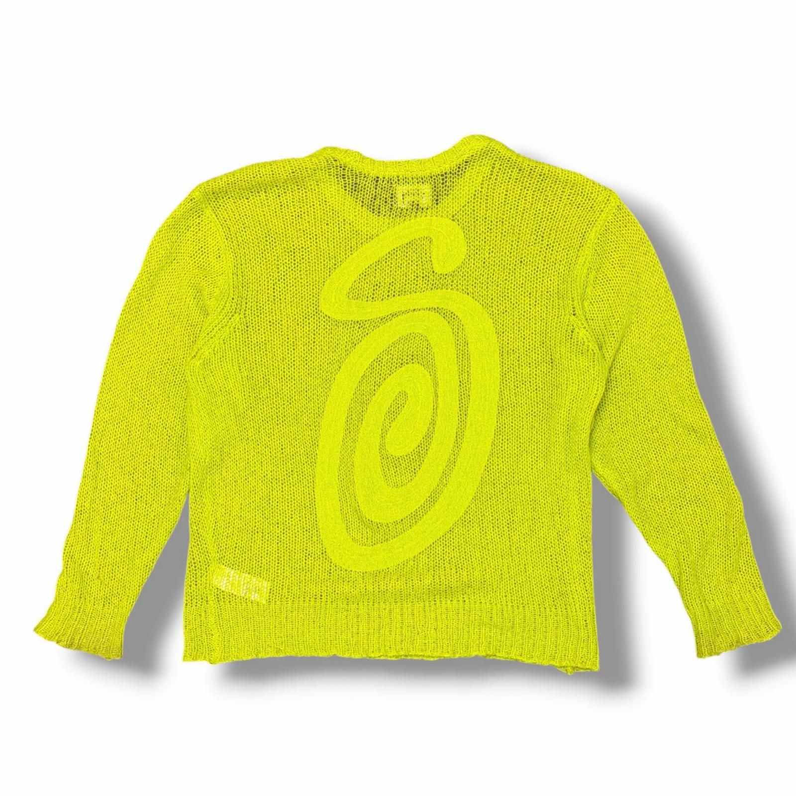 STUSSY Loose Knit Sweater ルーズニットセーター シアニット メッシュ