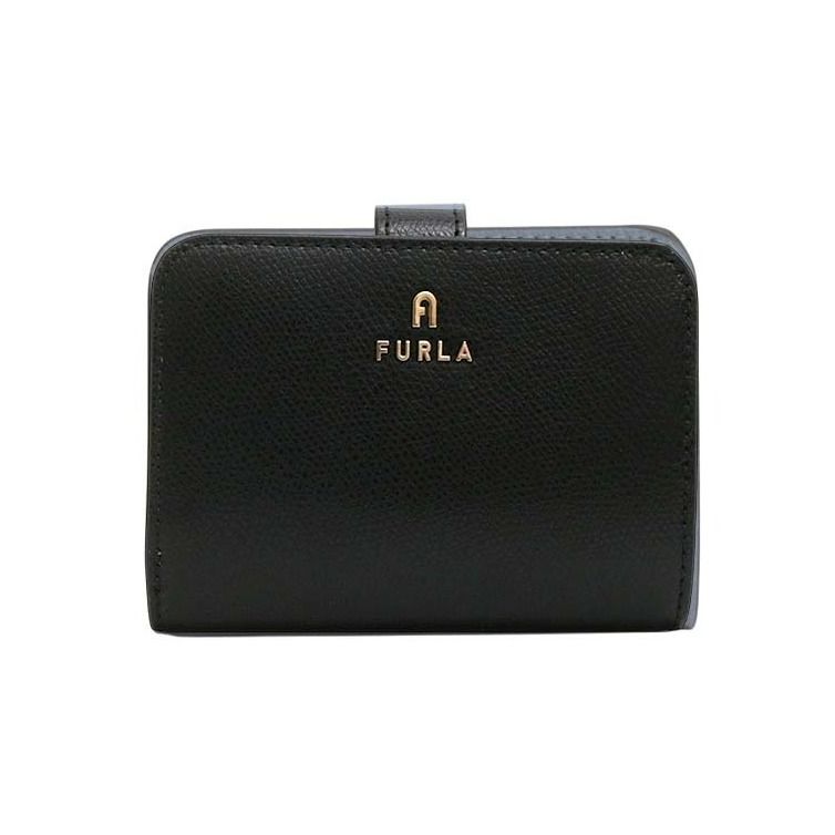 【ギフト対応可】フルラ FURLA 二つ折り財布 CAMELIA S COMPACT WALLETS カメリア コンパクト ウォレット 牛革 レディース ブラック 人気 ブランド おしゃれ 誕生日 記念 プレゼント ギフト 送料無料 27,225円
