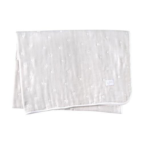 10mois(ディモワ)ふくふくガーゼ(6重ガーゼ)ケットコットン100%シルバーLLサイズ140x200cm