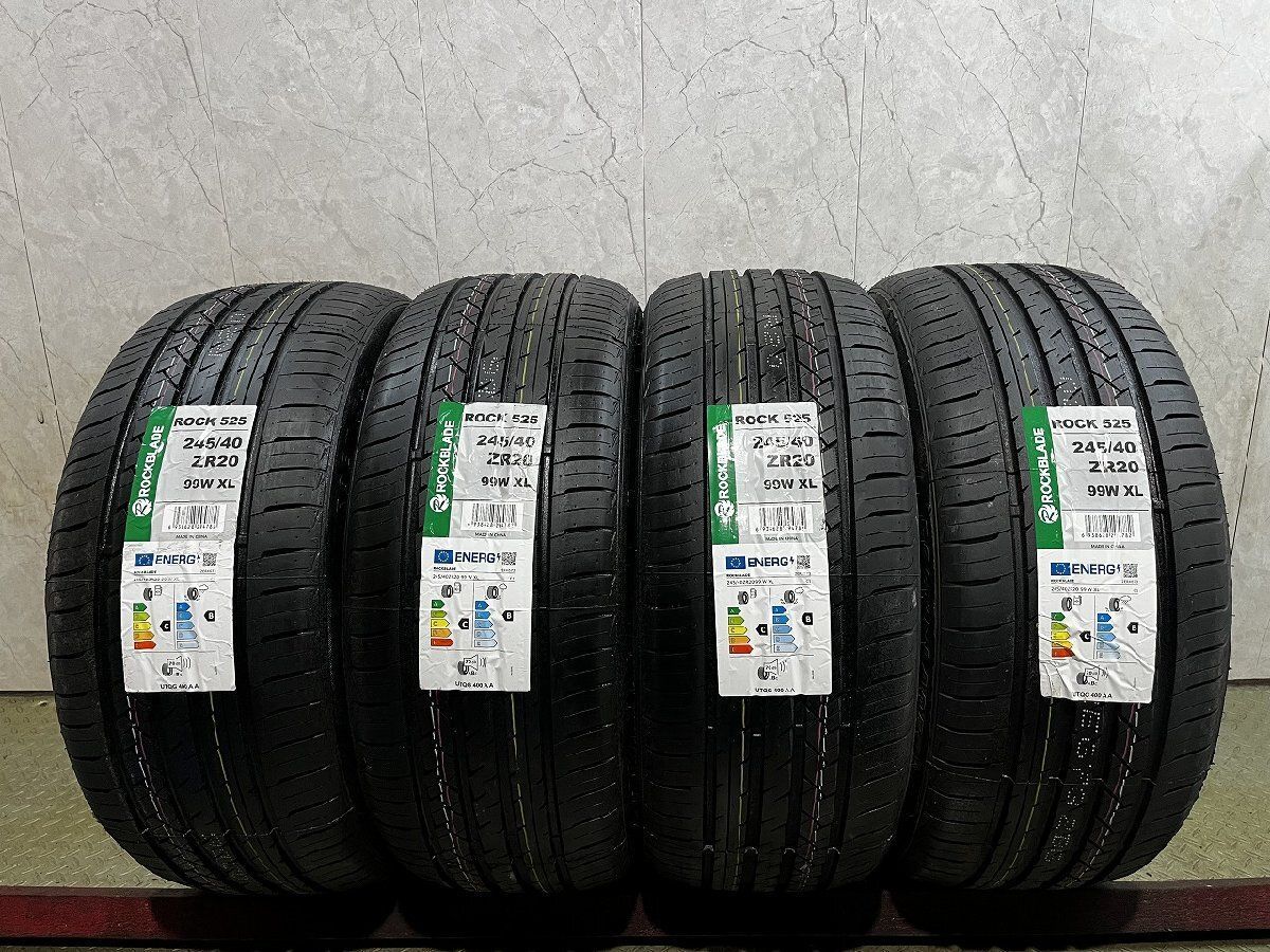 【新品】2026年製 札幌発 交換作業可 ROCKBLADE ROCK525 245/40ZR20 99W XL 20インチ 夏タイヤ 4本 VOLVO/V90 ヴェルファイア等　(VVT819)