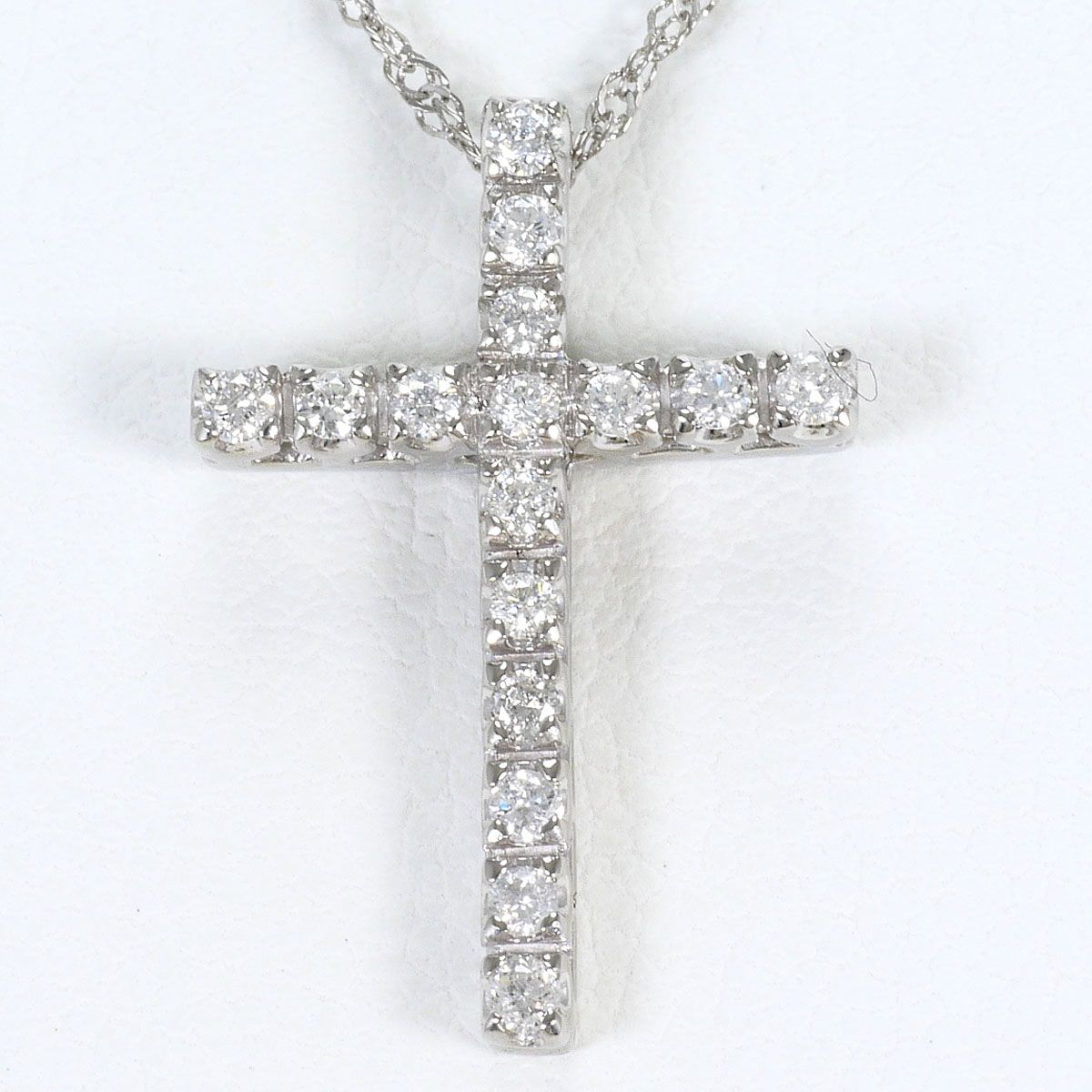 PT900/プラチナ PT850/プラチナ ネックレス ダイヤモンド 0.20ct 総重量約2.4g 約39cm