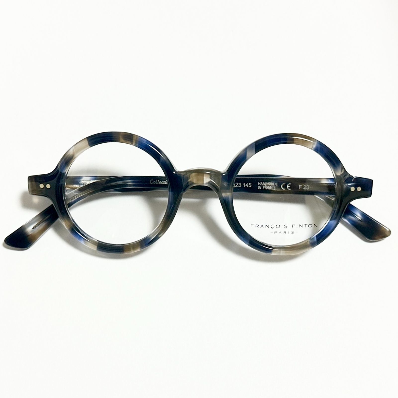 純正新品 フランス製 FRANCOIS PINTON CORBU BN 丸メガネ 純正ケース・クロス付き フランソワ パントン Frame France 送料無料