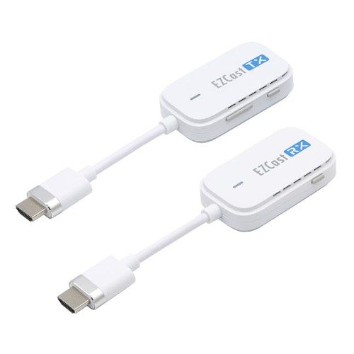 【新品】プリンストン EZCastPocket ワイヤレス HDMI 送受信機 セット EZCASTPOCKET-H1R1 ミラーリング 延長 画面共有 トランスミッター 会議 プレゼン テレワーク ノートPC テレビ プロジェクター フルHD