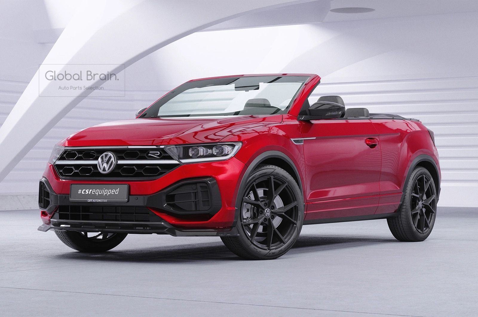 フォルクスワーゲン Tロック T-roc Rライン 後期 フロント リップ スポイラー