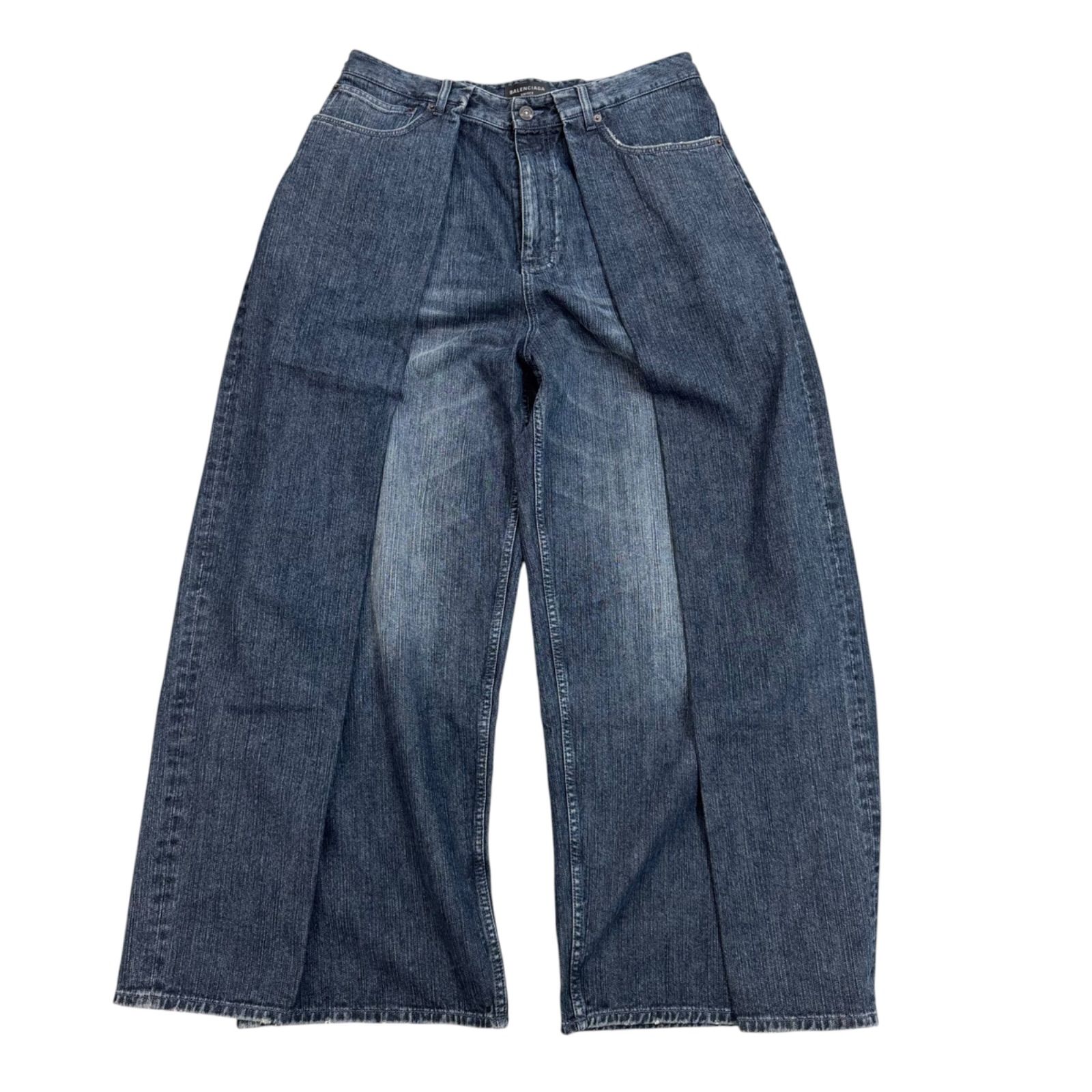 【BALENCIAGA】 DOUBLE FRONT WIDE DENIM バレンシアガ ワイドデニム パンツ 39,000円