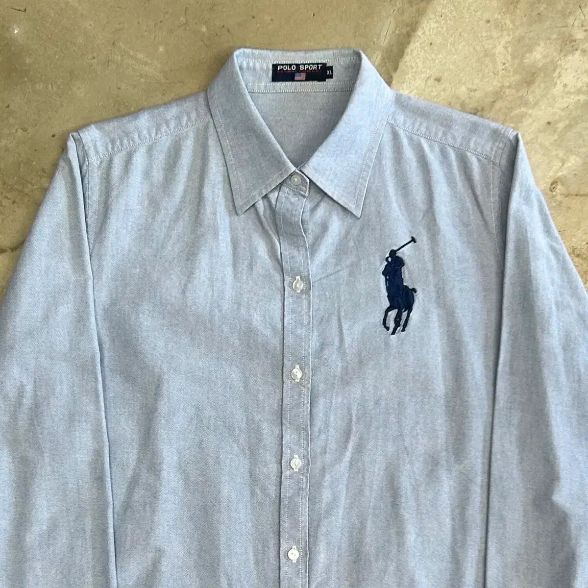 10 ポロ スポーツ ビックポニー スカイ ブルー シャツ