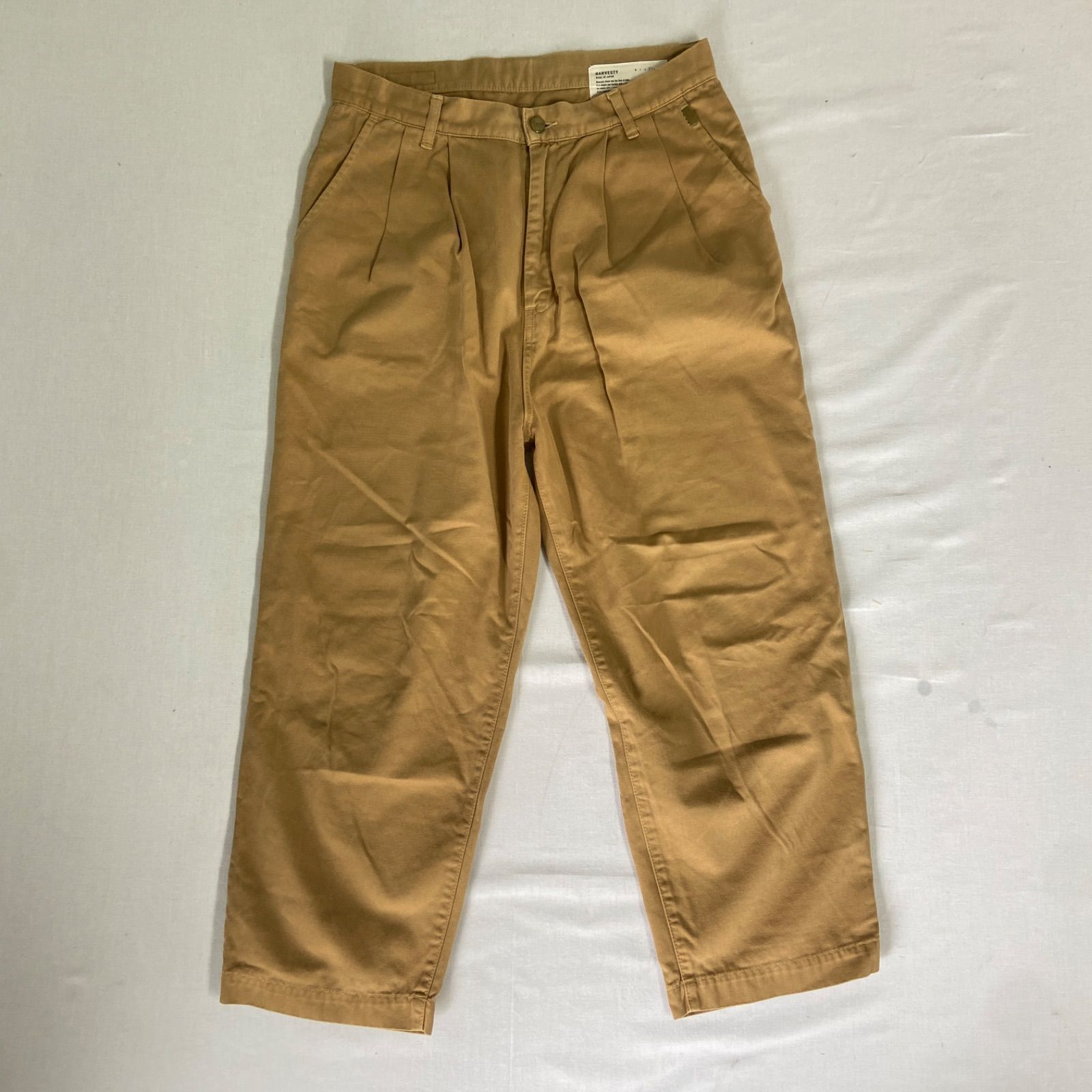 HARVESTY エッグタックチノパンツ ベージュ