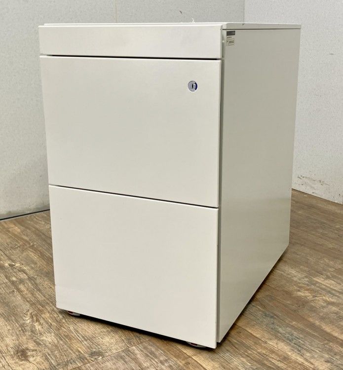 【中古品】イトーキ 3段インサイドワゴン ホワイト