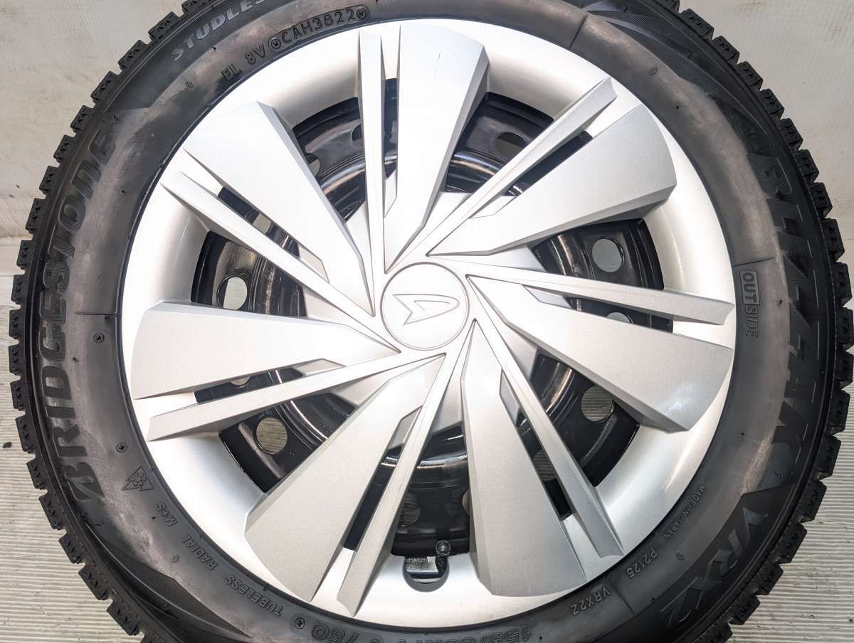 155/65R14 ブリヂストン ブリザック VRX2 ダイハツ純正 14x4.5 100-4穴