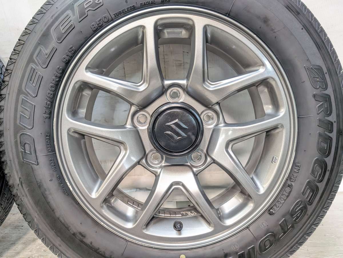 175/80R16 ブリヂストン デューラー H/L 850 スズキ純正 16x5.5 22