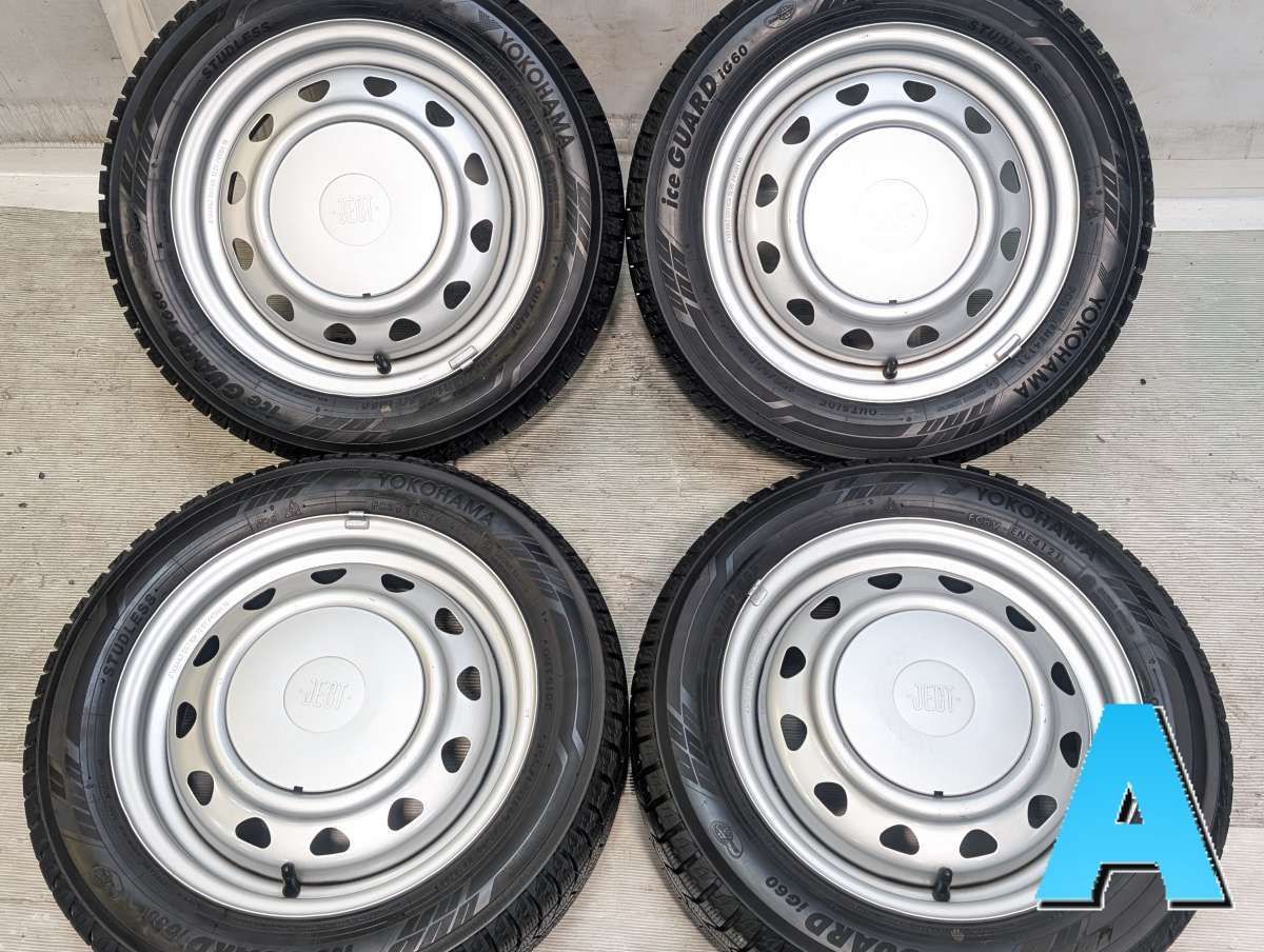 155/65R14 ヨコハマ アイスガード iG60 JECT MN 14x4.5 100/114.3-4穴 中古タイヤ スタッドレスタイヤ ホイールセット 4本セット w14260523001