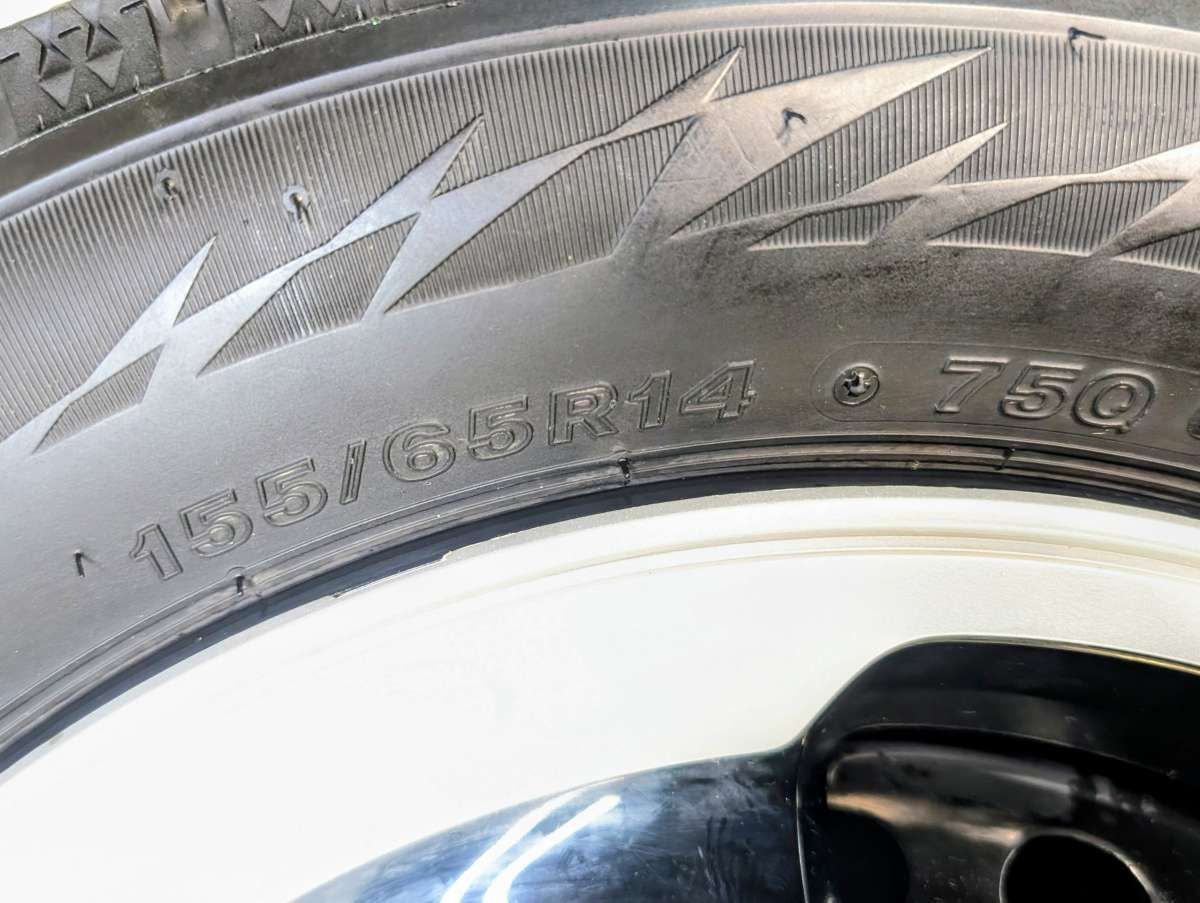 155/65R14 ブリヂストン ブリザック VRX2 ホンダ純正 14x4.5 100-4穴