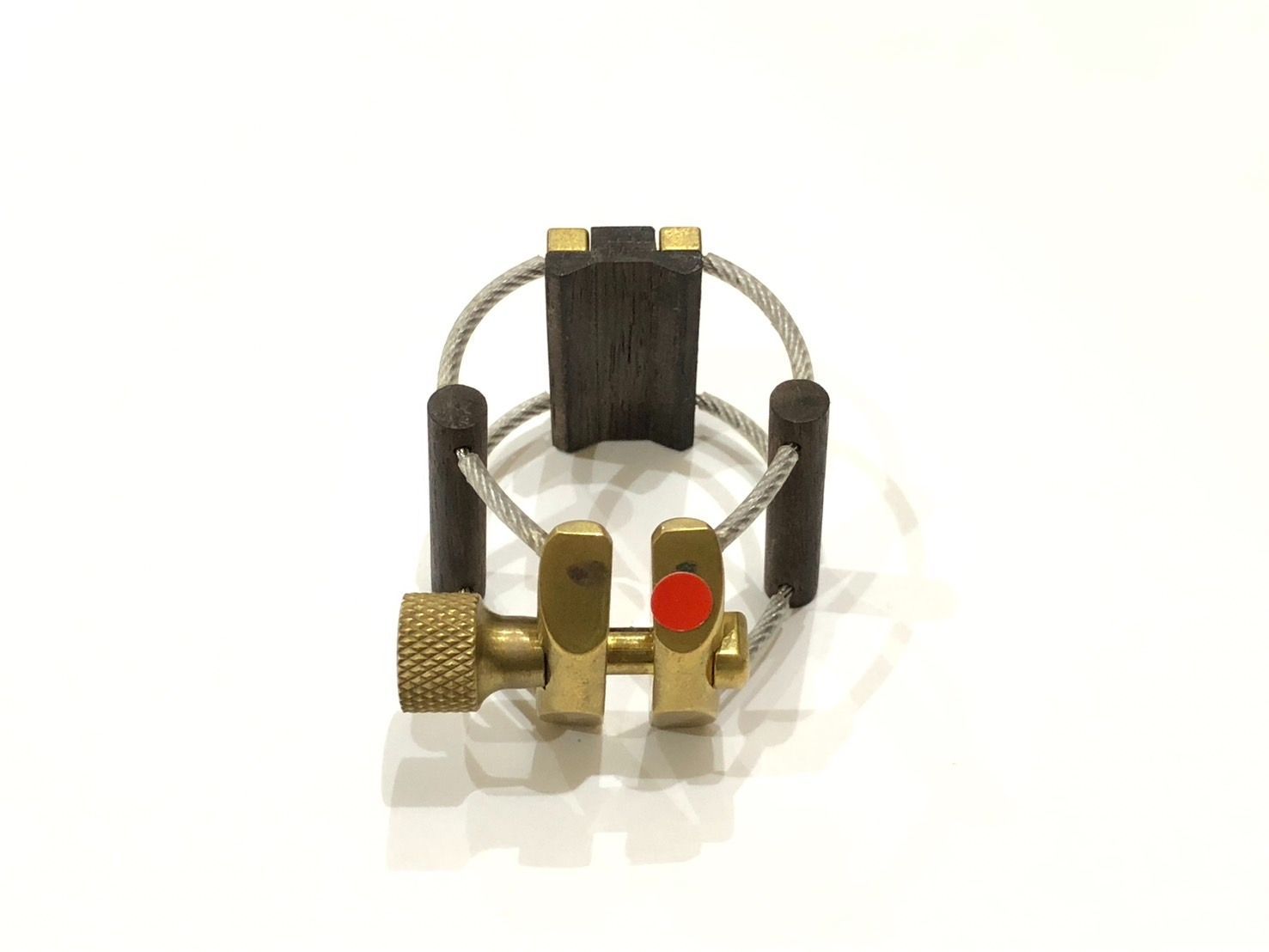 K plume ウッドブラス テナーサックスラバー用リガチャー【中古
