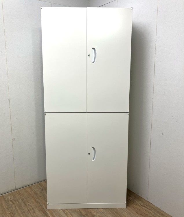 【中古品】生興 クウォールシリーズ 両開き上下書庫 RW45-10H ホワイト
