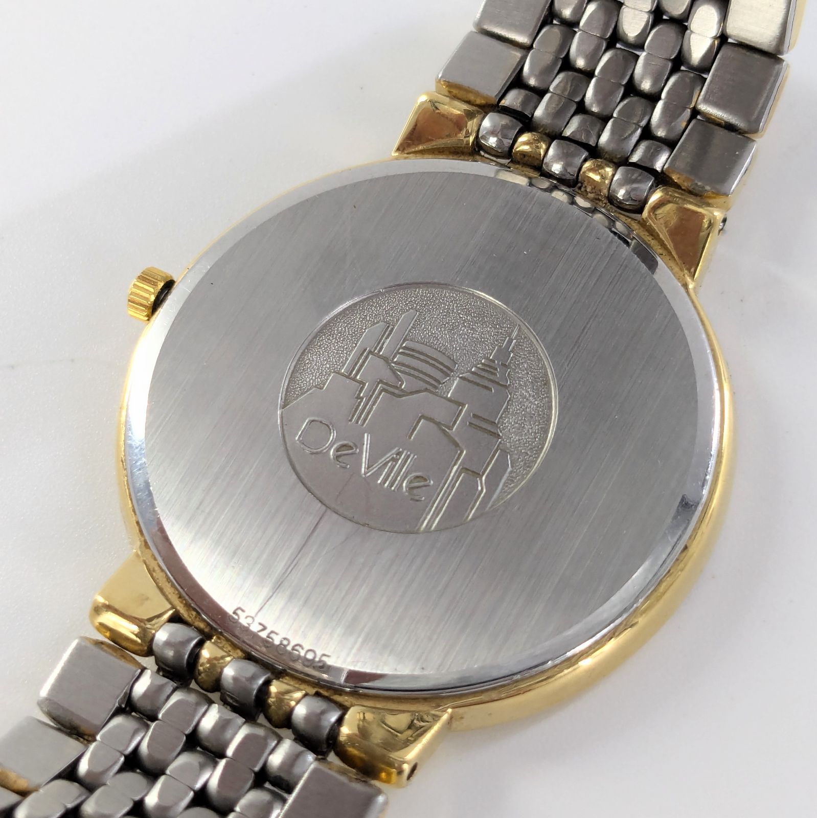 OMEGA オメガ DeVille デヴィル 1451/439 QZ/SS ゴールド文字盤 メンズ