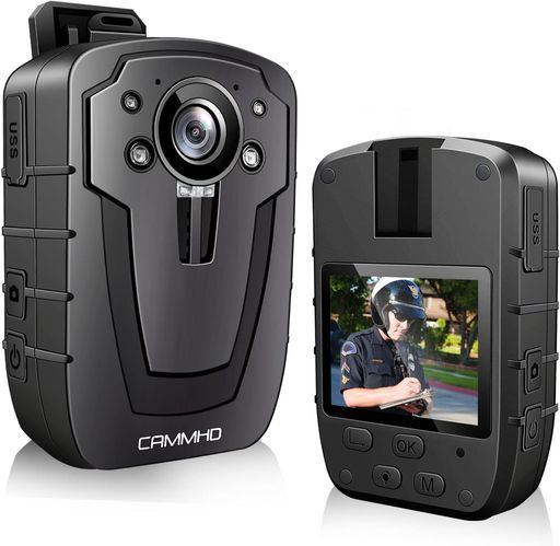 CAMMHD2KボディカメラC8-128G4000mAh連続使用12-16時間1296P警察ボディカムIP67防水夜視170°広角法執行ウェアラブルカメラ鉄道警察倉庫管理セキュリティ屋外自転車
