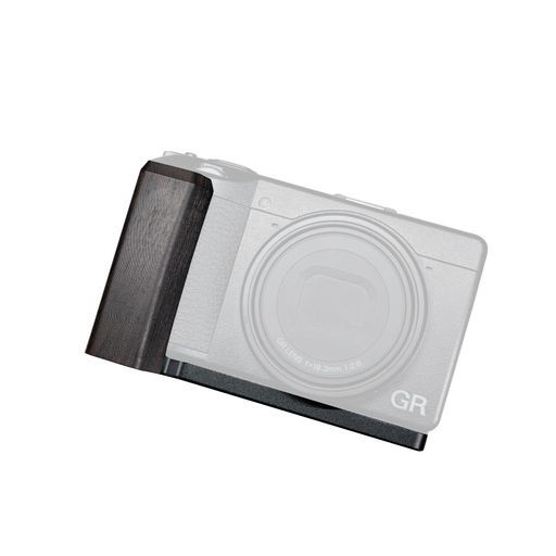 SIUTATDSHカメラグリップ対応リコーRICOHGRIIIGR3GR3Xカメラ専用L型クイックリリースプレート、実木製ハンドル、三脚設置でき(黒檀黒板)