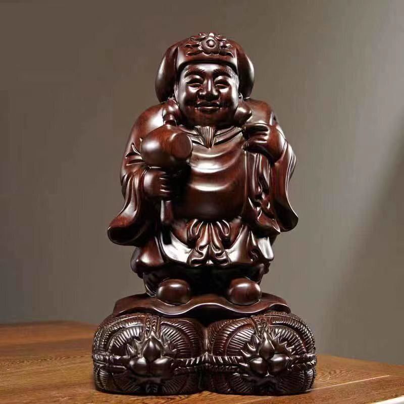 木彫 仏教工芸 精密細工 大黒天立像 精密彫刻 黒檀木 仏師で仕上げ品