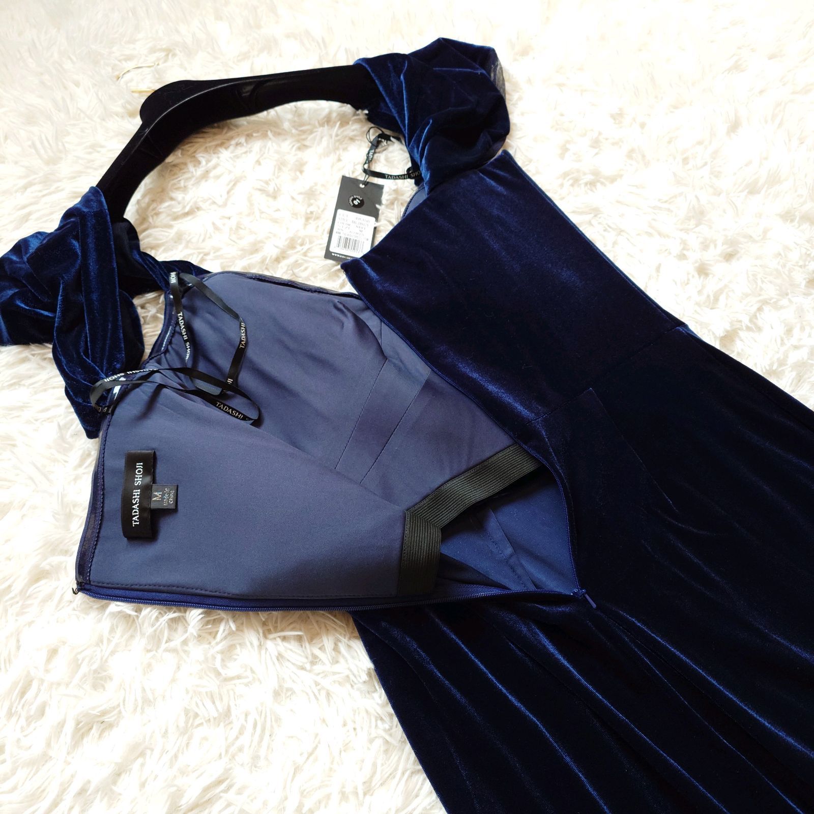 新品タグ付き】TADASHI SHOJI タダシショージ ベロア オールインワン 