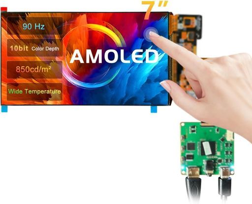 7インチポータブルモニタータッチスクリーン、ミニモニターIPS1080P(1920x1080)OLEDディスプレイセカンドスクリーン小型USBC・HDMIモニター、ゲーミング用スイッチ/PS5/Xbox/ラップトップ/PC向け超… 24,625円