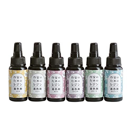レジン 着色剤 6色セット 10g×6本 セット 作家のためのレジン 40倍濃縮カラー uvレジン液 レジンでできた着色剤 ニュアンスカラー ミモザ ナッツ サクラ ラベンダー オリーブ ネモフィラ*vj 854900ae