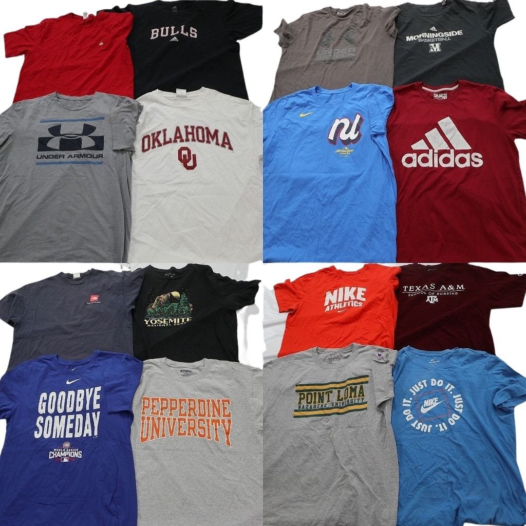 古着卸 まとめ売り ブランドMIX Tシャツ 16枚セット ( メンズ L ) コロンビア ノースフェイス ブルックスブラザーズ 中古 古着 NF2996
