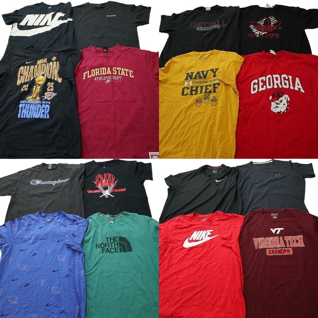 古着卸 まとめ売り ブランドMIX Tシャツ 16枚セット ( メンズ XL ) コロンビア ノースフェイス アディダスオリジナルス 中古 古着 NF3004 14,508円