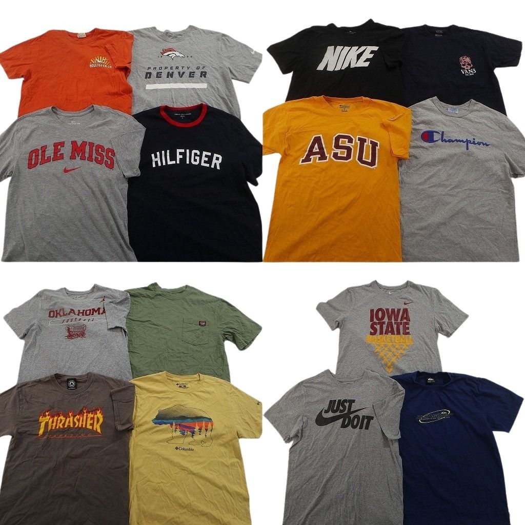 古着卸 まとめ売り ブランドMIX Tシャツ 15枚セット ( メンズ M ) コロンビア スラッシャー クイックシルバー トミー 中古 古着 NF3080