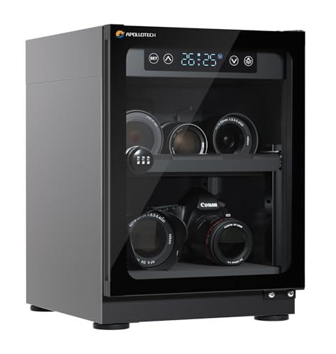 apollotech 防湿庫 ドライボックス カメラ保管庫 除湿庫 収納 防湿ケース 防湿庫 小型 防潮箱 除湿ケース(30L)★