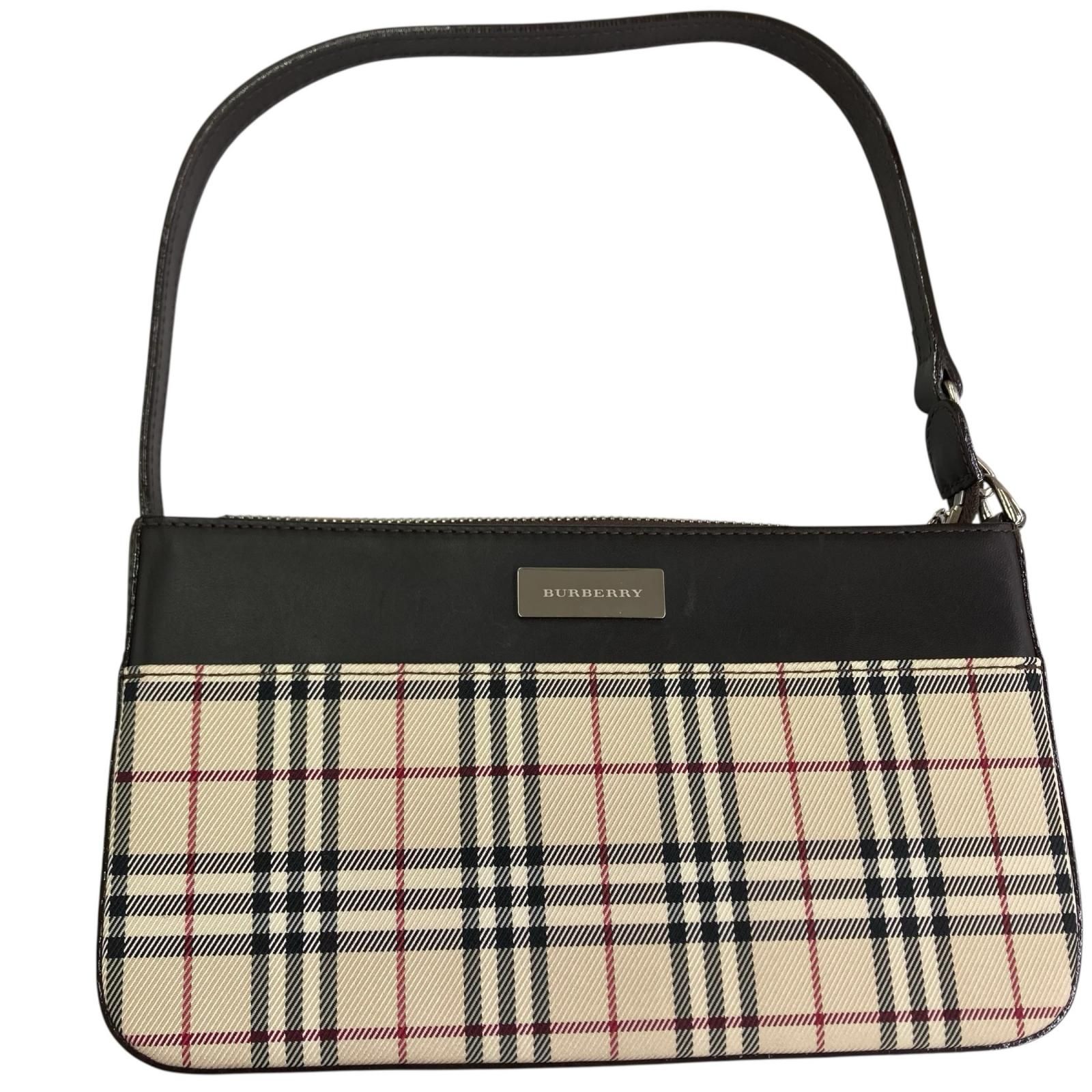 186005 現状品 BURBERRY バーバリー ショルダーバック　アクセサリーポーチ　ノバチェック