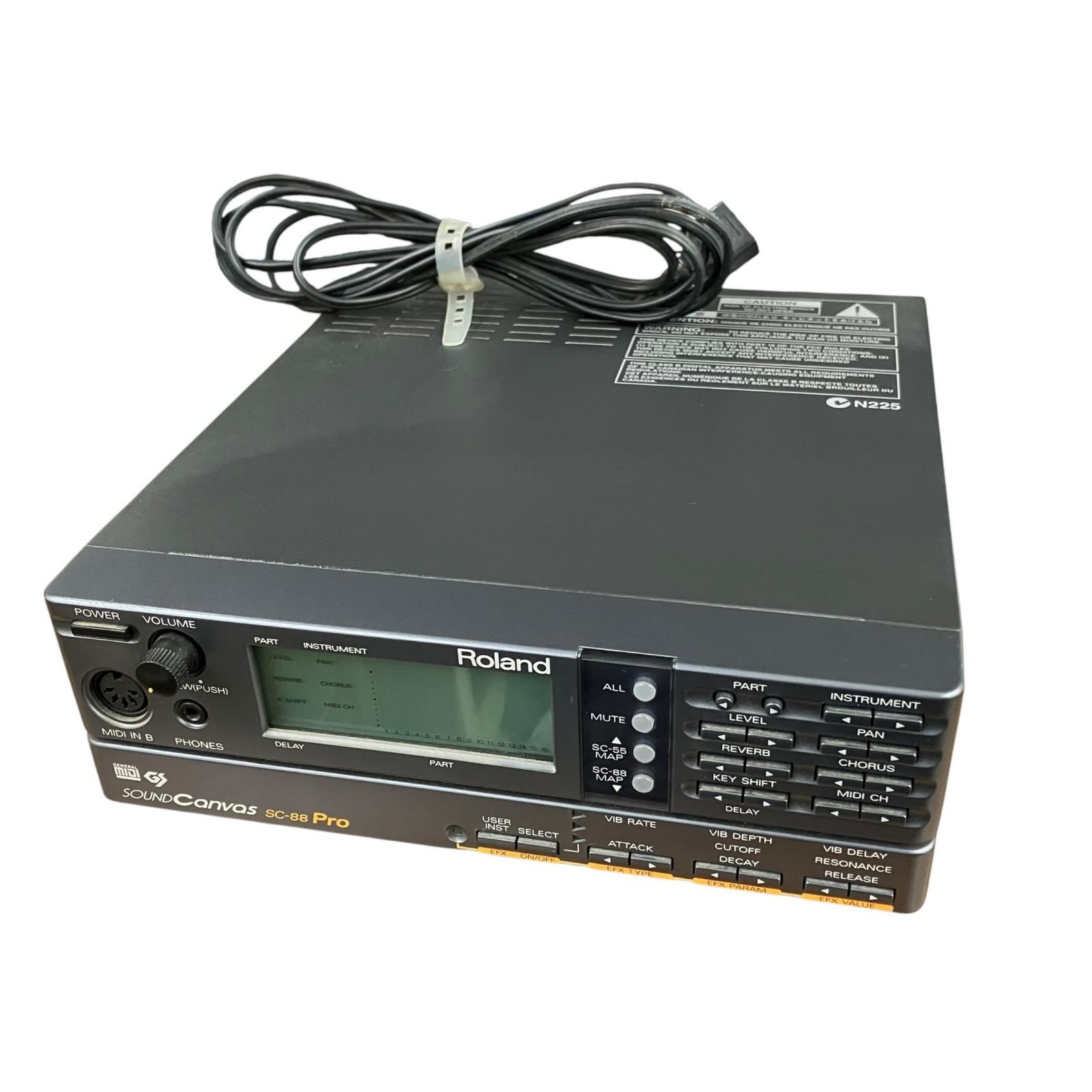 Roland Sound Canvas SC-88 Pro【通電確認のみ】 199990 通電確認のみ Roland ローランド sound Canvas MIDI音源