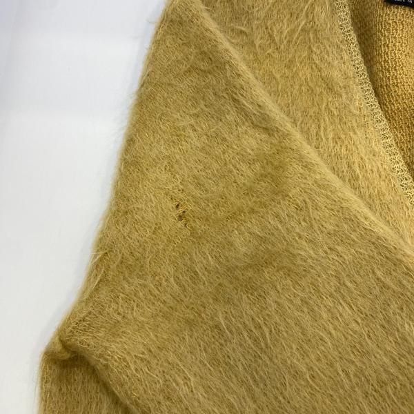 中古】60s CAMPUS モヘアカーディガン ベージュ サイズM △穴あり[24