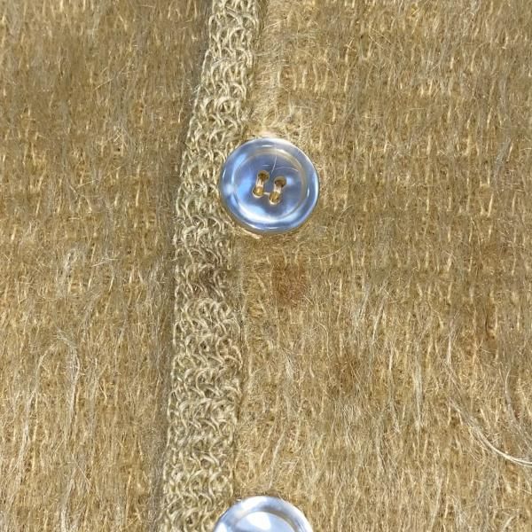中古】60s CAMPUS モヘアカーディガン ベージュ サイズM △穴あり[24
