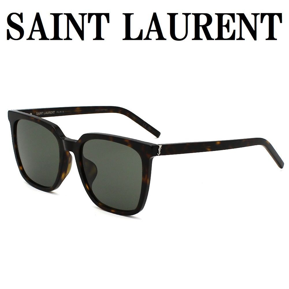 サンローラン SAINT LAURENT SLM146K 002 サングラス アジアンフィット UVカット 紫外線カット メンズ レディース グレー ハバナ