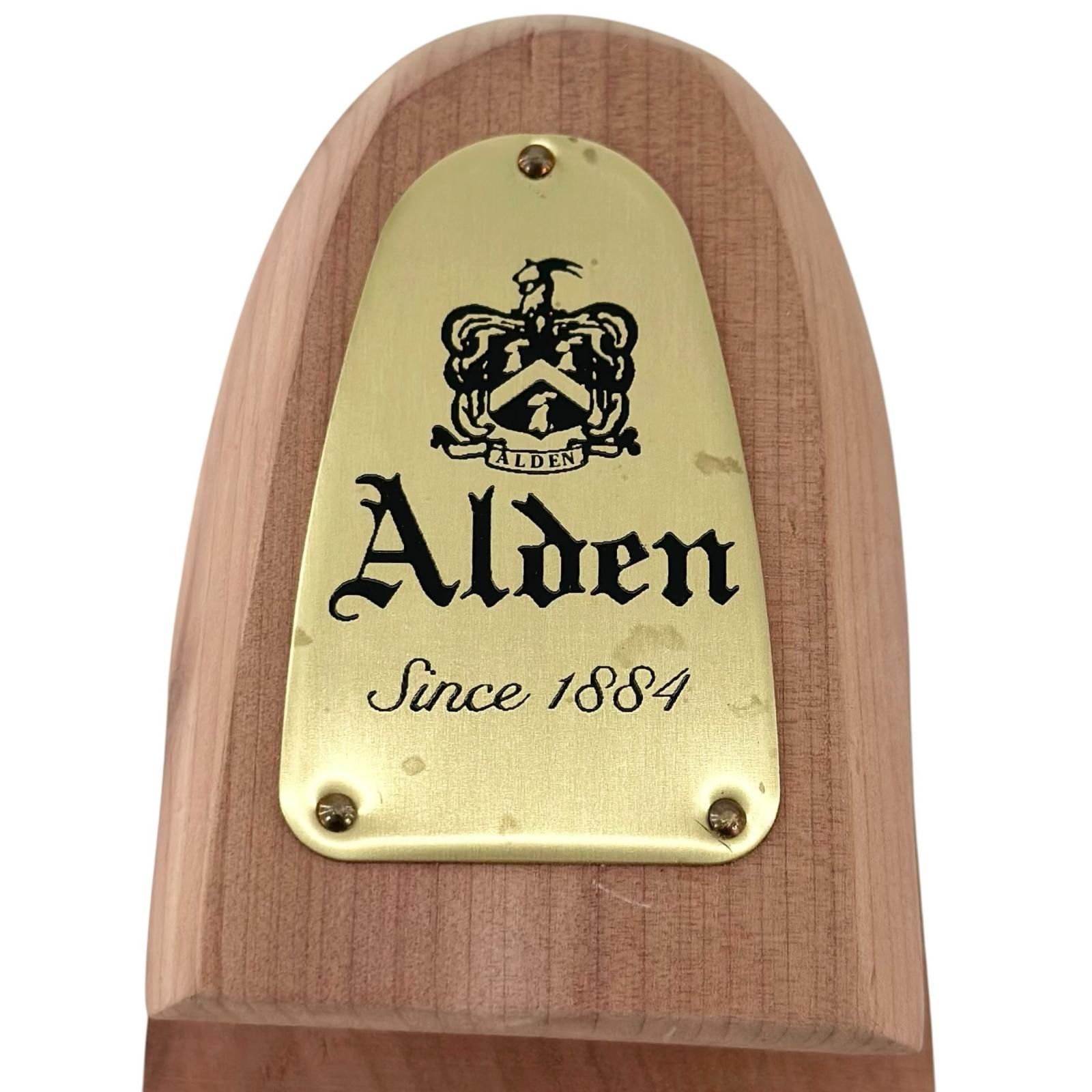 超美品　Alden 木製シューツリー　S ドンドン見直し】極美品△ALDEN オールデン 木製 ロゴプレート付き