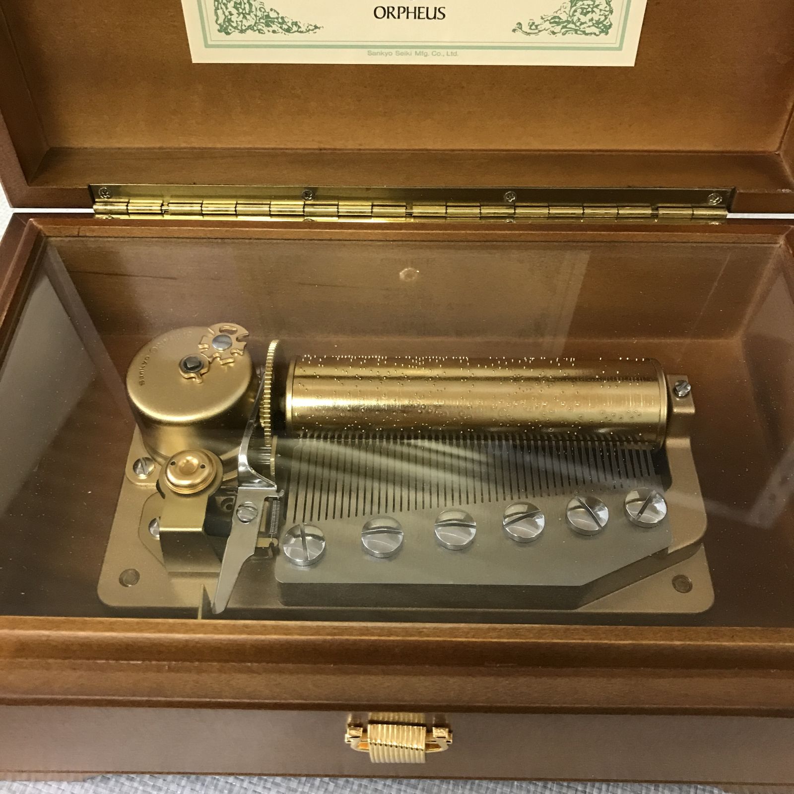 オルフェウス 高級オルゴール ORPHEUS Music Box 木箱 稼働 T11353299
