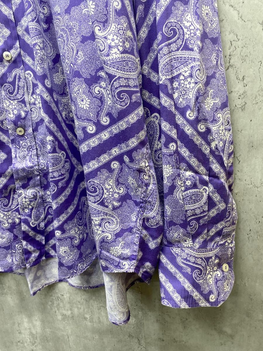 ETRO エトロ イタリア製 ペイズリー柄 総柄 シャツ ビッグシルエット