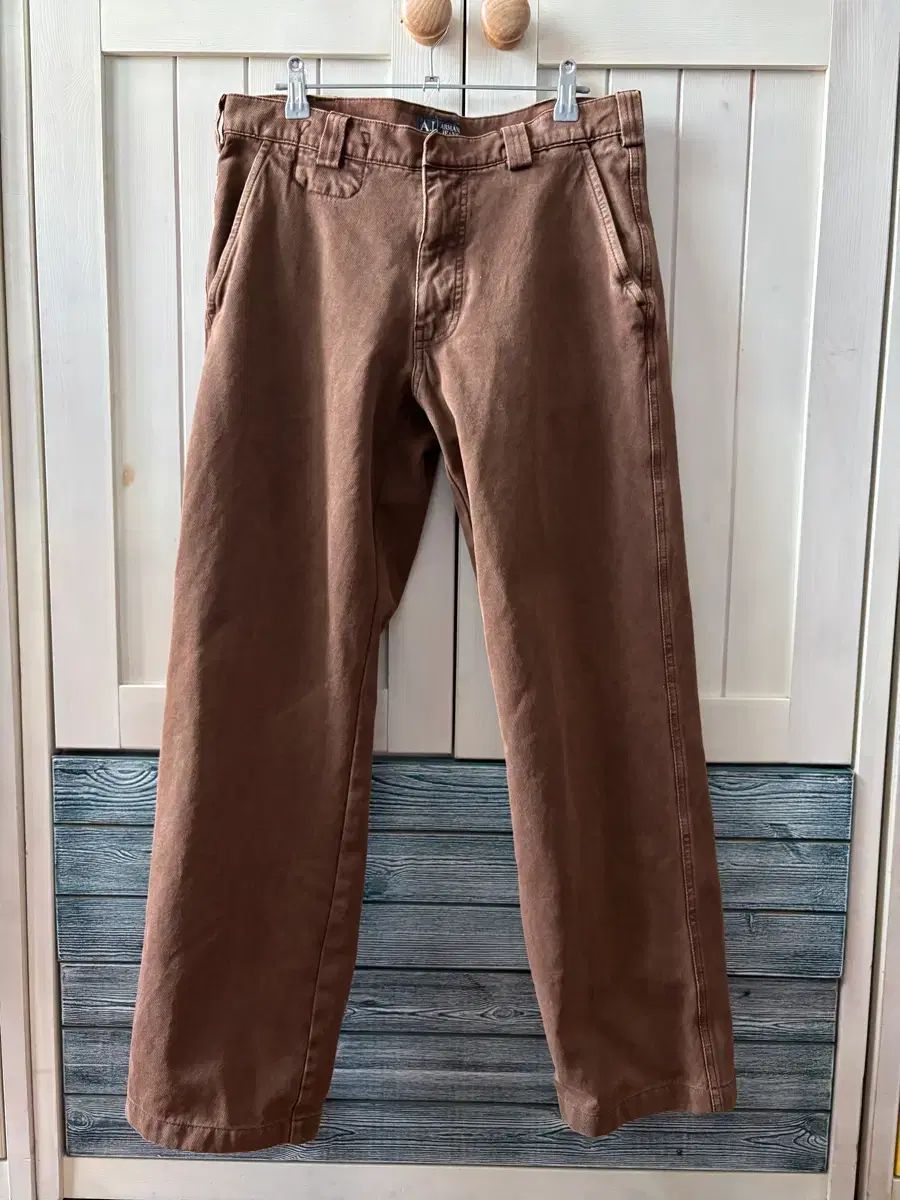 ARMANI アルマーニ ジーンズ ブラウン ジッパー デニム パンツ 実寸 31