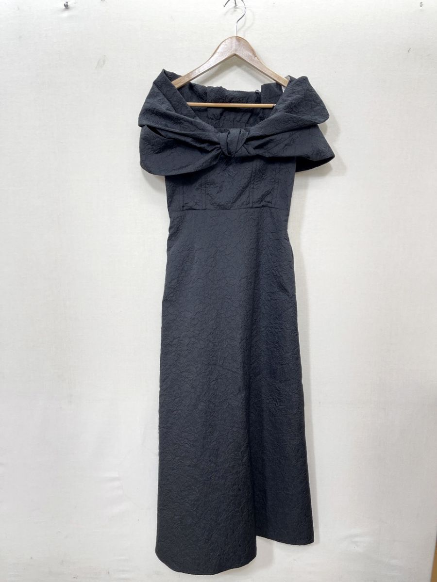 AMERI アメリ 2WAY RIBBON BOLERO DRESS ワンピース リボンボレロ セットアップ sizeS/黒 ■◆◎レディース